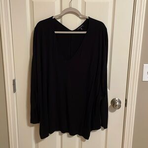 Universal Standard Double V-Neck Long Sleeve Tee - XL